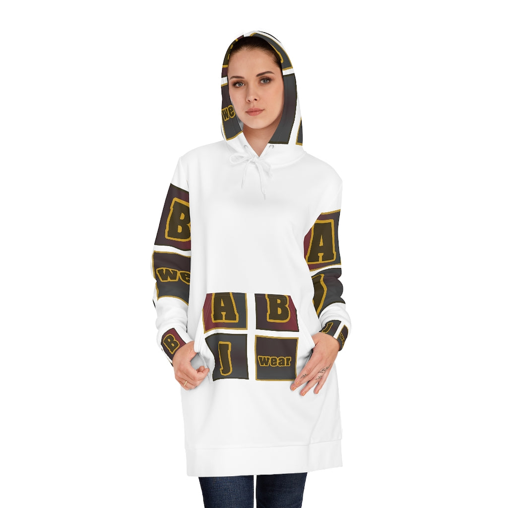 ABJ Brown box Women's Hoodie Dress (AOP)