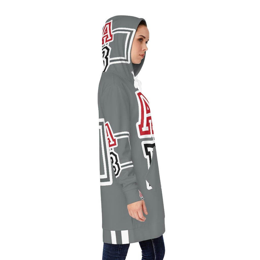 ABJ Greek Grey Women's Hoodie Dress (AOP)