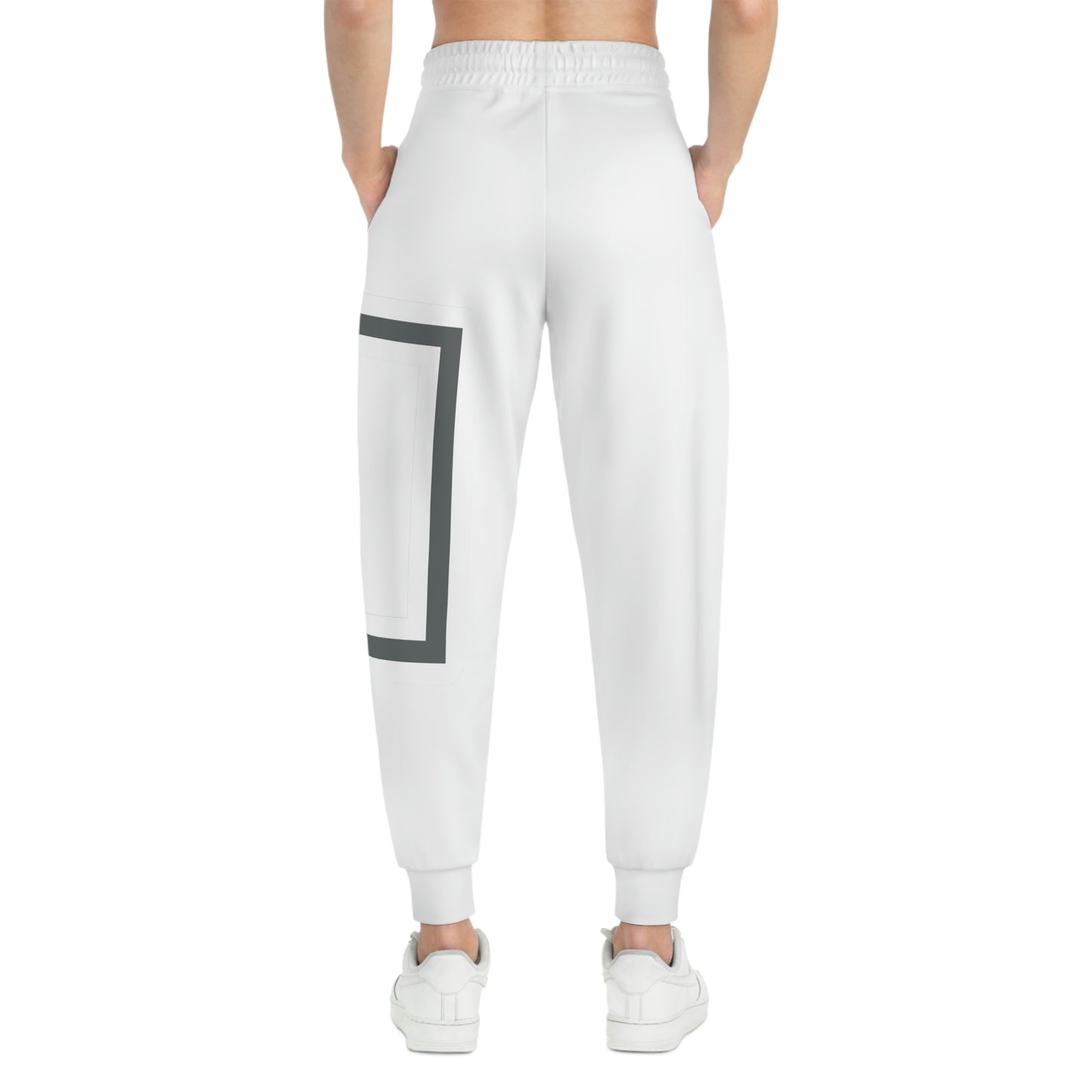 ABJ GREEK {WHITE} Athletic Joggers (AOP)