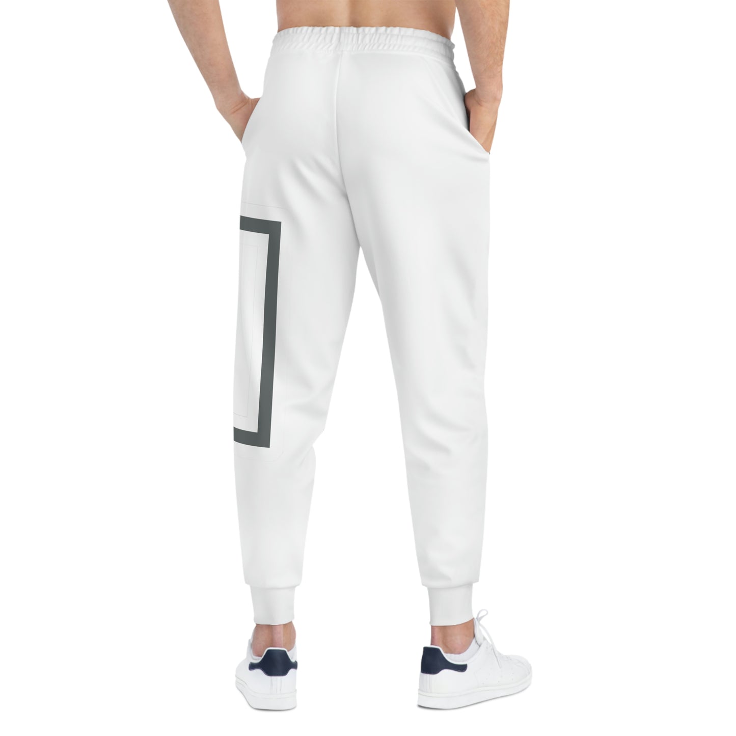 ABJ GREEK {WHITE} Athletic Joggers (AOP)
