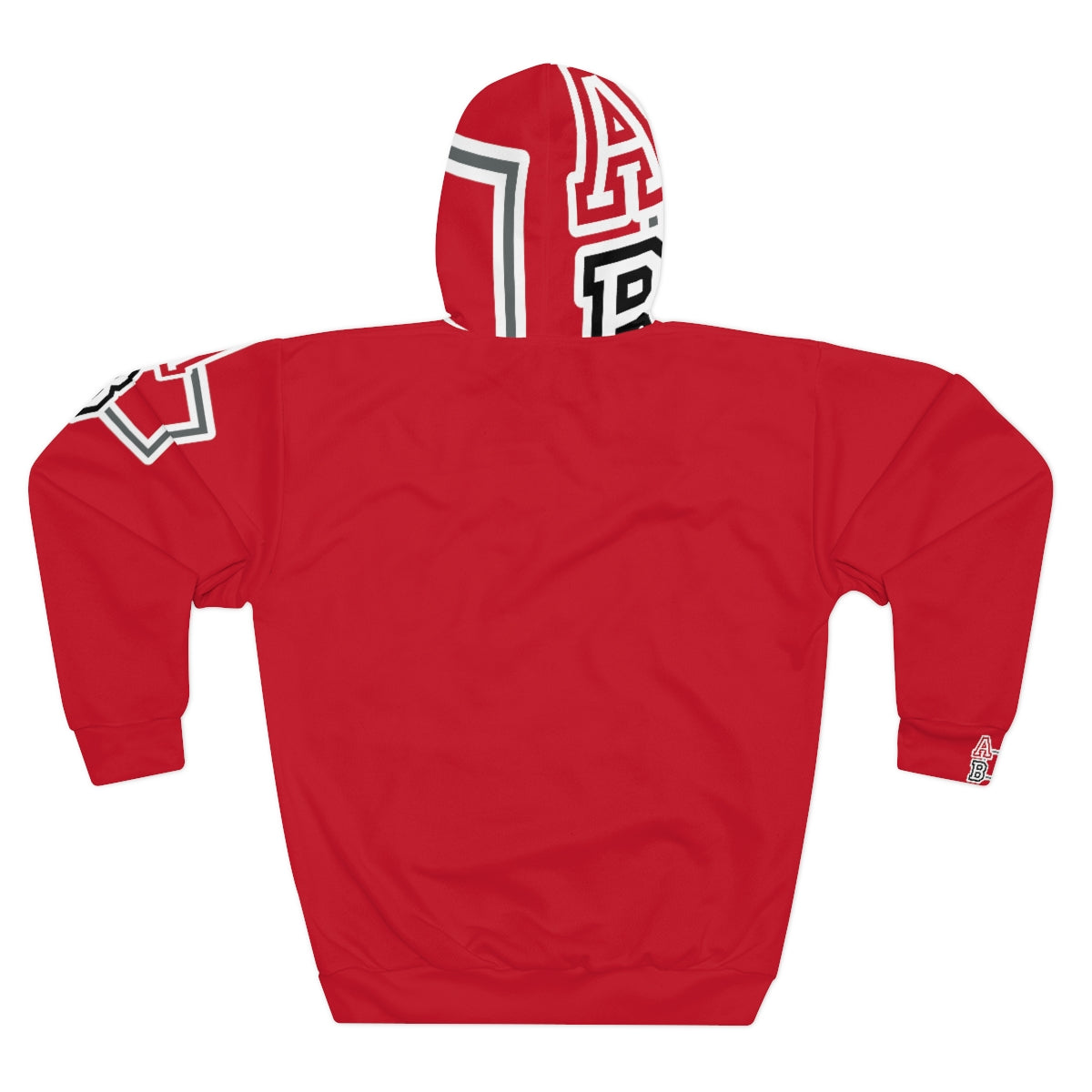 ABJ Greek Red AOP Unisex Pullover Hoodie