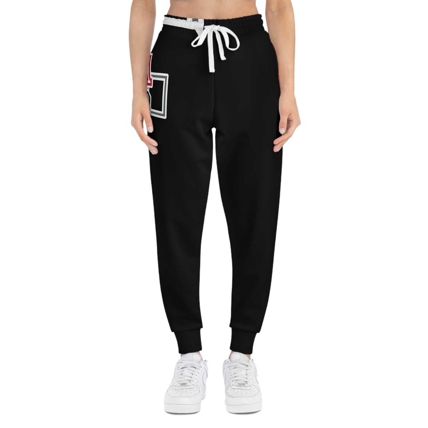 ABJ GREEK  {BLACK} Athletic Joggers (AOP)