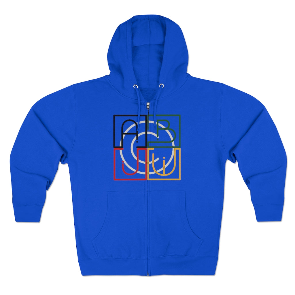 ABJ Cube Unisex Premium Full Zip Hoodie