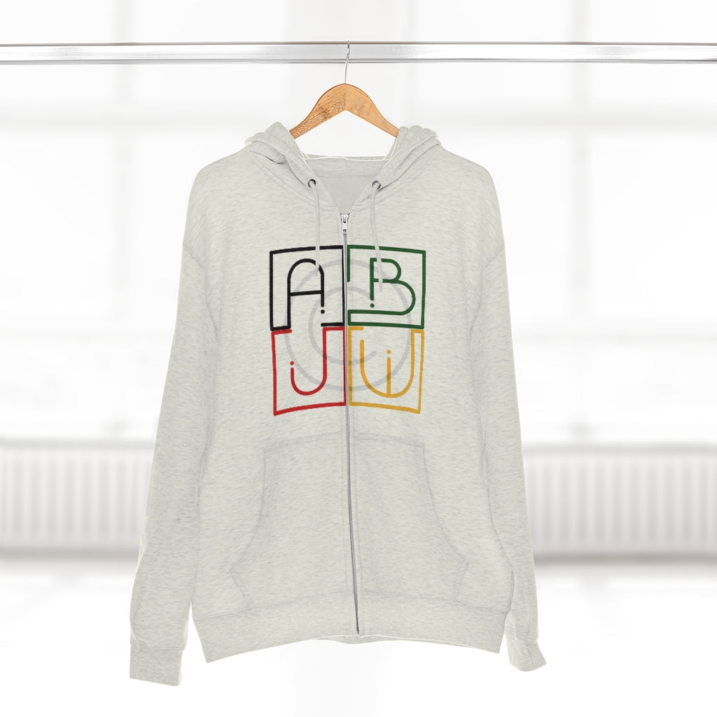 ABJ Cube Unisex Premium Full Zip Hoodie