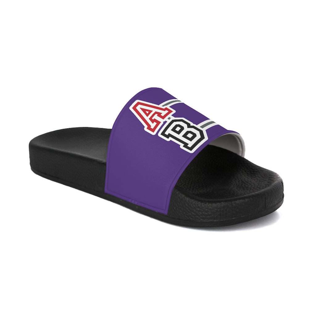 ABJ Greek Purple Women's Slide Sandals