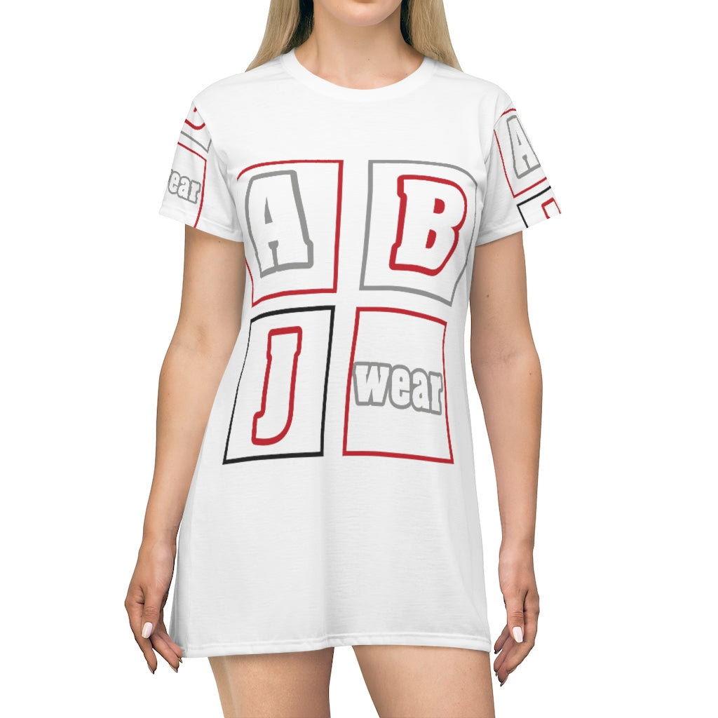 ABJ All Over Print T-Shirt Dress