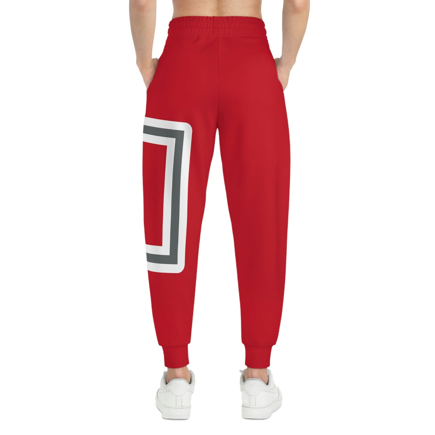 ABJ GREEK RED  Athletic Joggers (AOP)