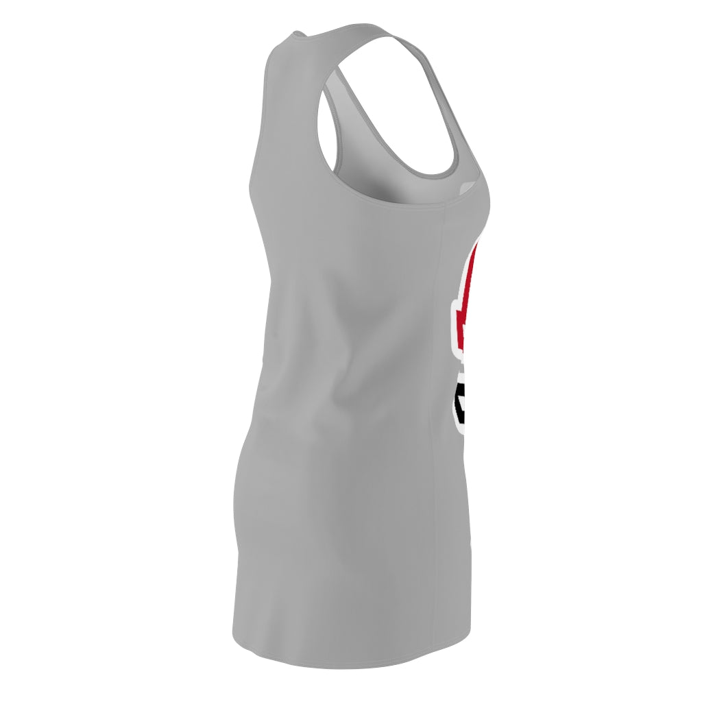 ABJ Women's (Light Grey) Cut & Sew Racerback Dress