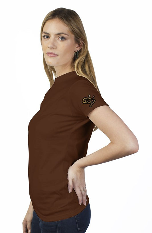 Gold Leopard womens t shirt