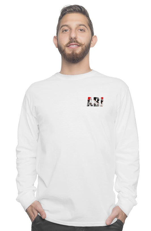 ABJ Black Grey and Red Jigsaw long sleeve tee