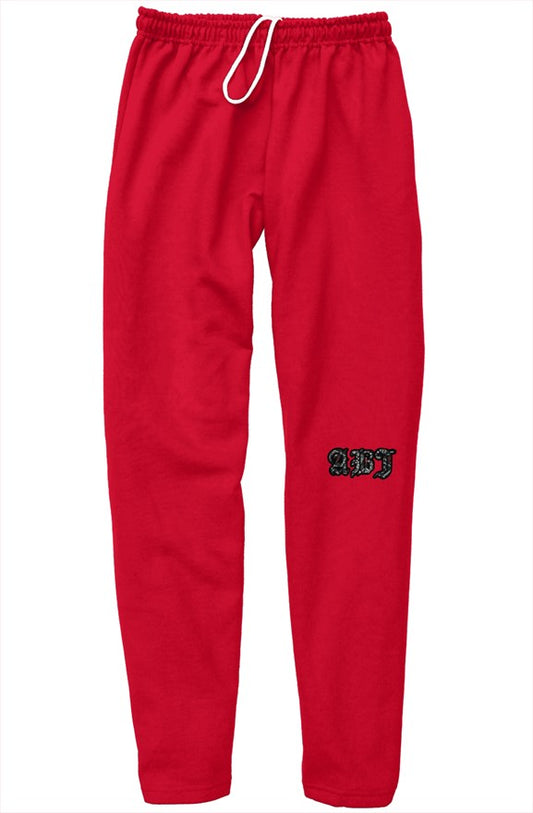 ABJ Black scarf relaxed sweatpants