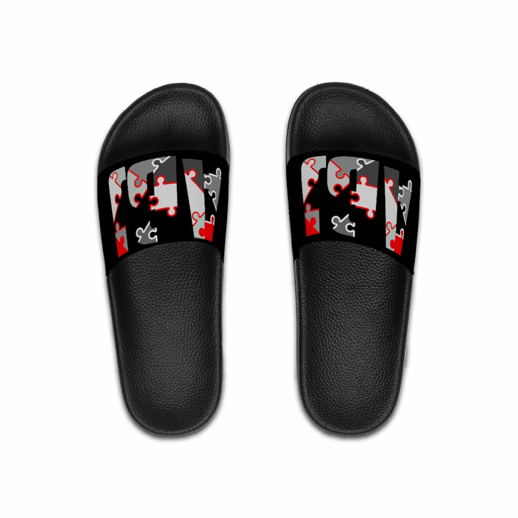 ABJ Puzzle Letter Men's Slide Sandals