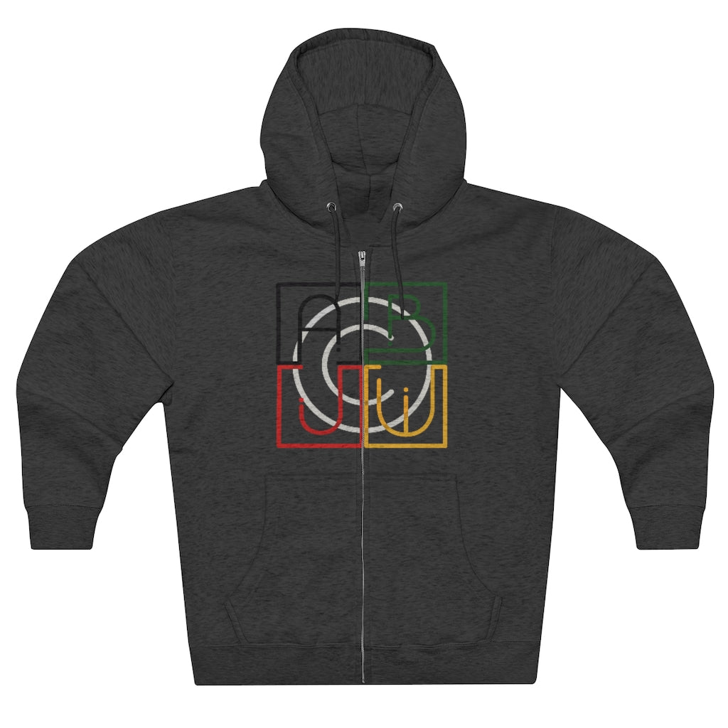 ABJ Cube Unisex Premium Full Zip Hoodie