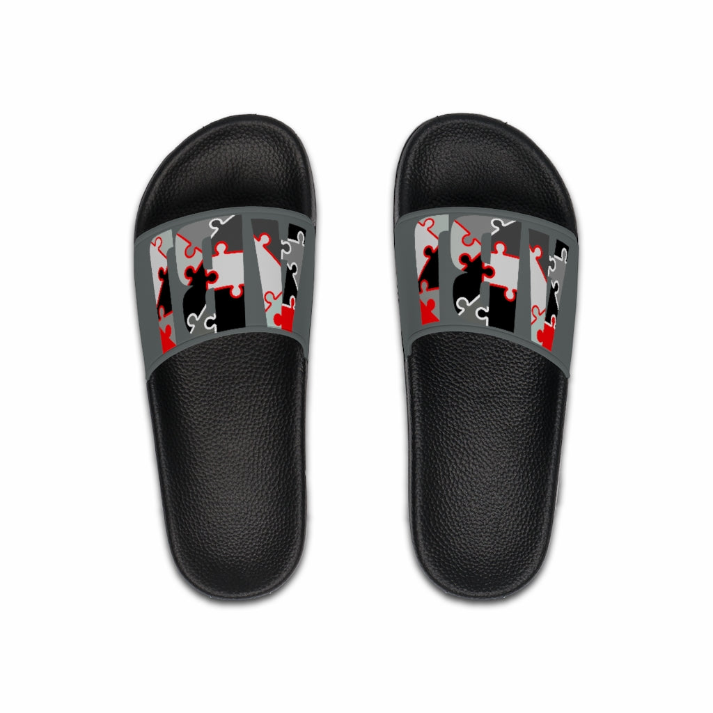 ABJ Puzzle Letter Men's Slide Sandals