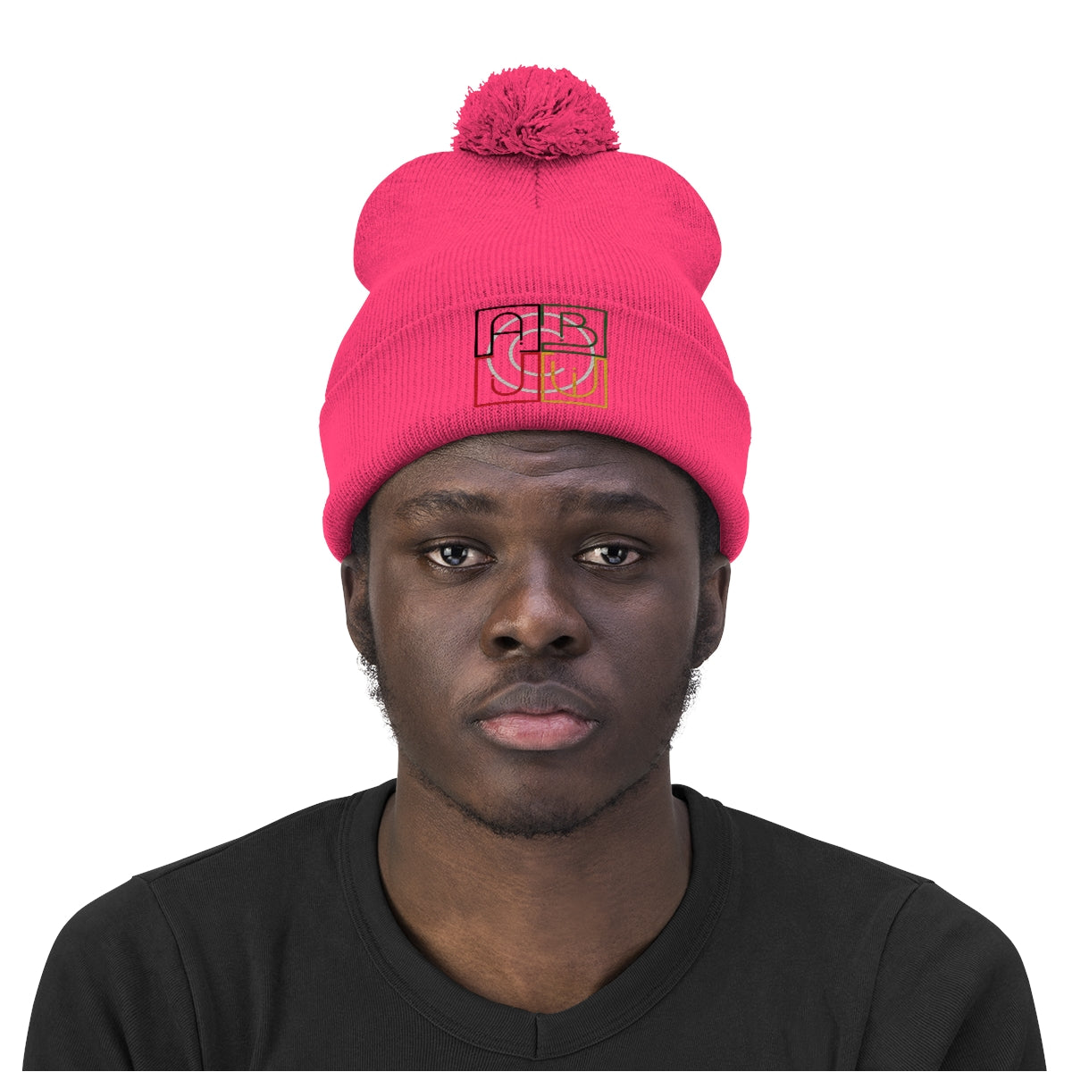 ABJ Cube Pom Pom Beanie