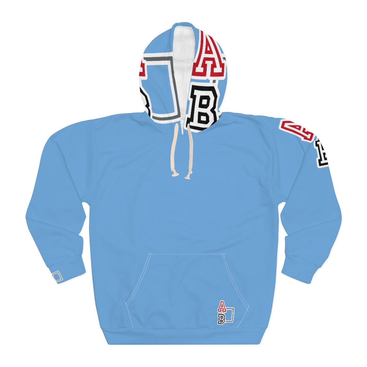 ABJ Greek Baby blue AOP Unisex Pullover Hoodie