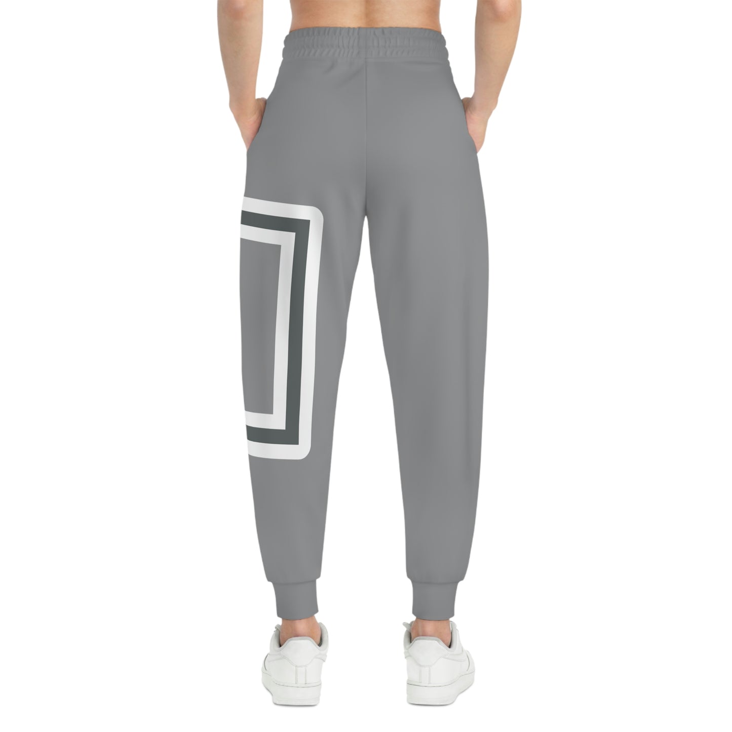 ABJ GREEK GREY Athletic Joggers (AOP)