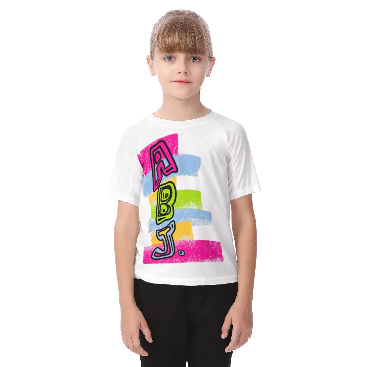 ABJ Colorful Brick  Kids All-Over Print Kid's Raglan Sleeve T-shirt