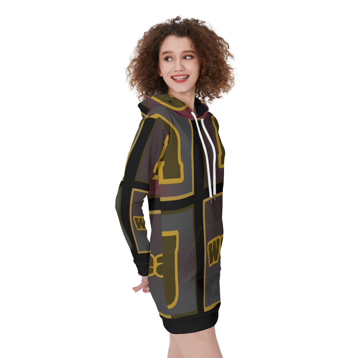 ABJ All-Over Print Women's Long Hoodie