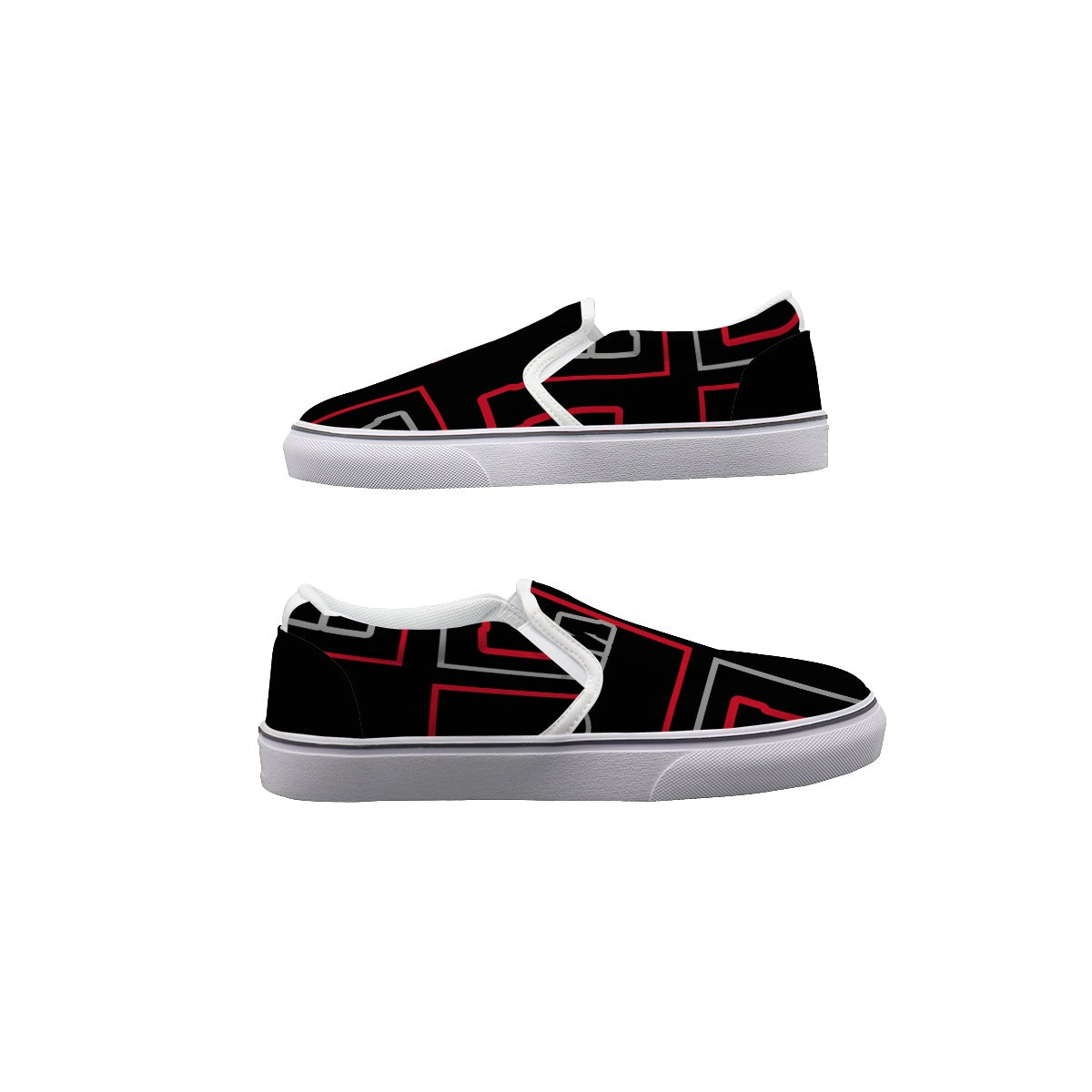 ABJ Block Black Kid's Slip On Sneakers