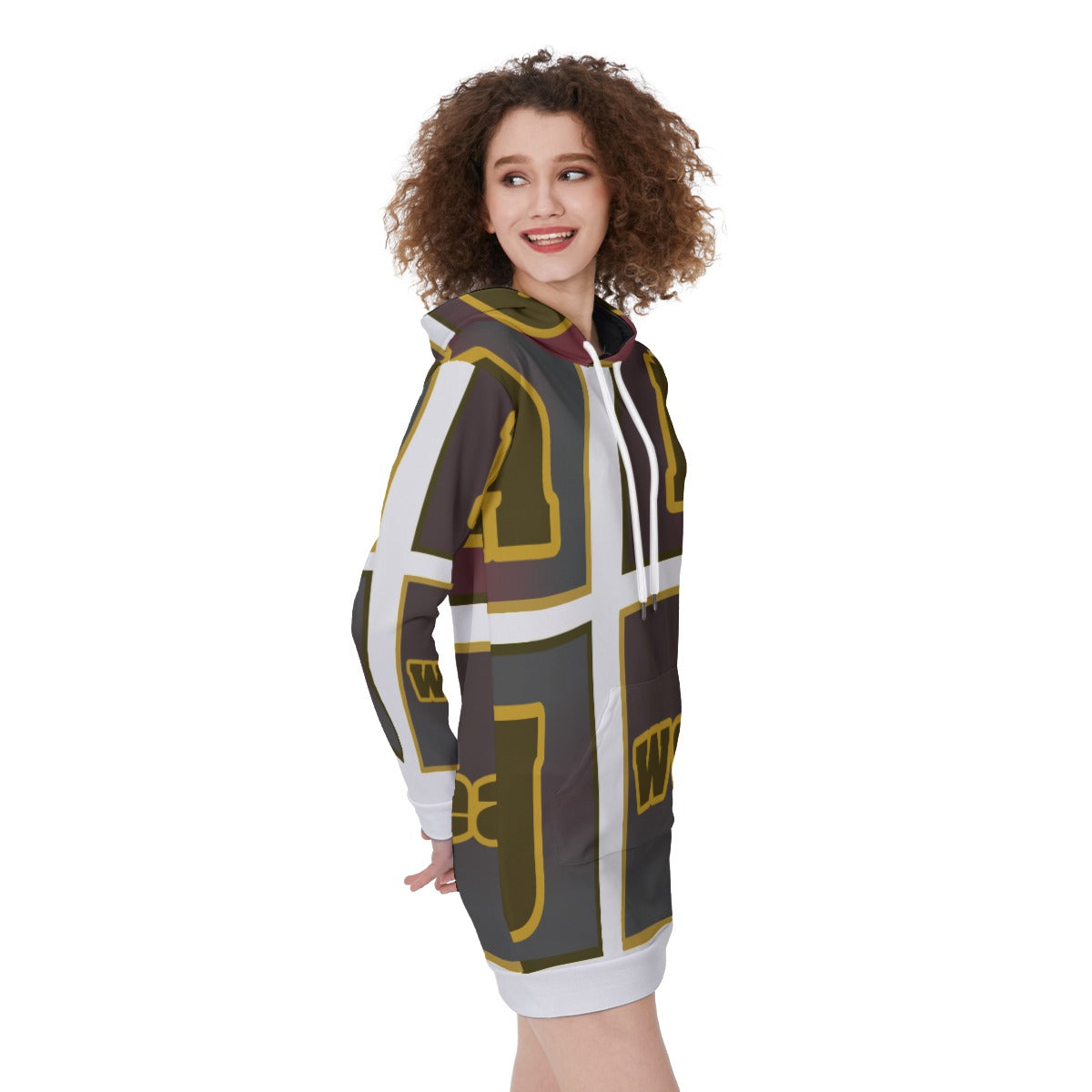 ABJ All-Over Print Women's Long Hoodie