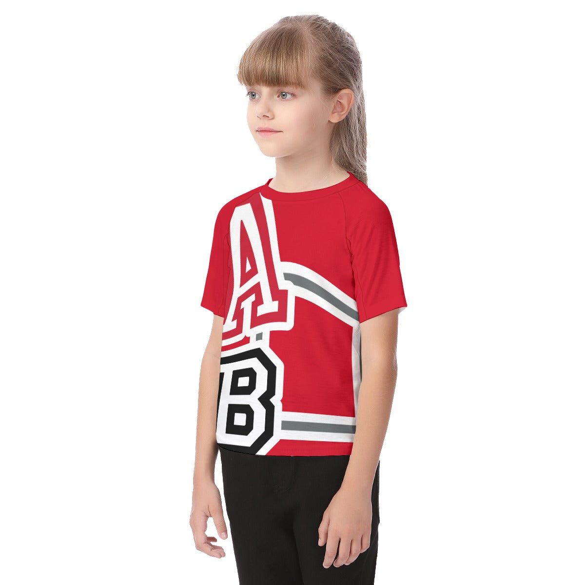 ABJ Greek  All-Over Print Kid's Raglan Sleeve T-shirt