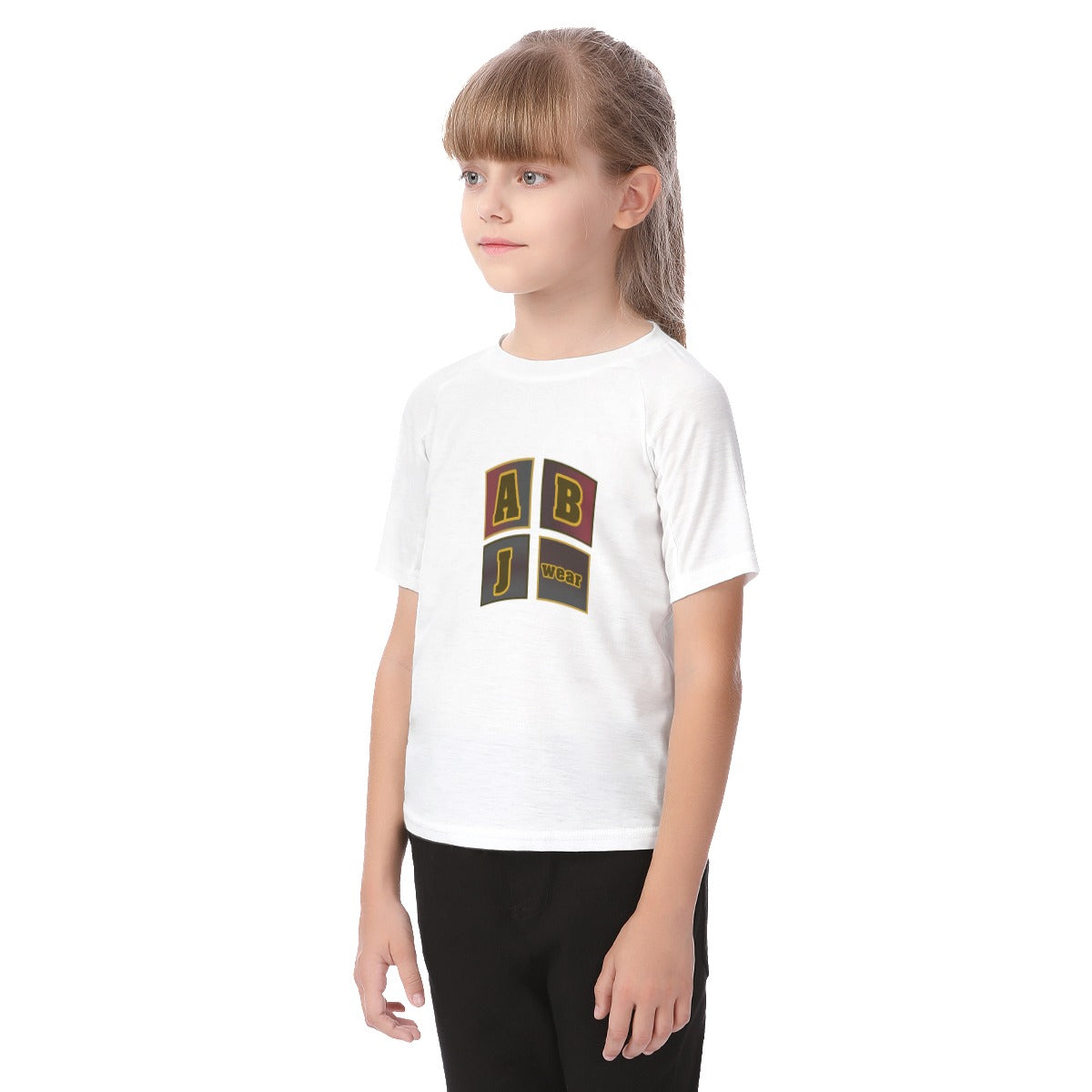 ABJ Block Kids All-Over Print Kid's Raglan Sleeve T-shirt