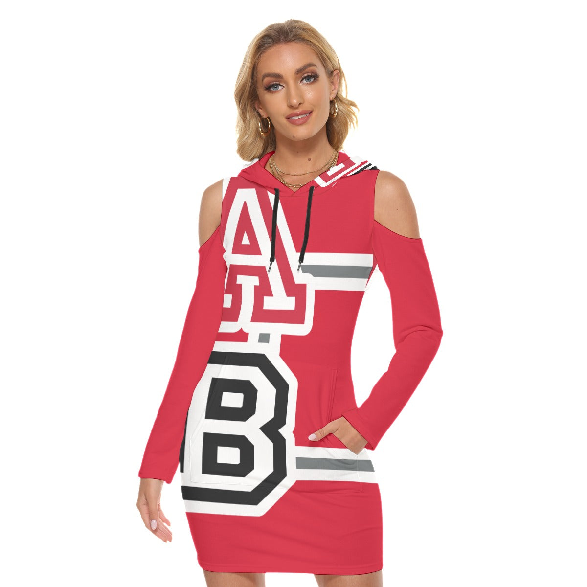 ABJ Greek All-Over Print Women's Tight Dress