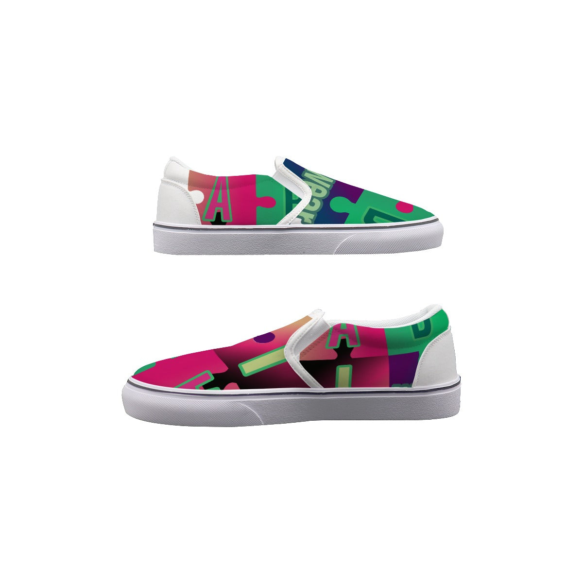 ABJ Puzzle Kid's Slip On Sneakers