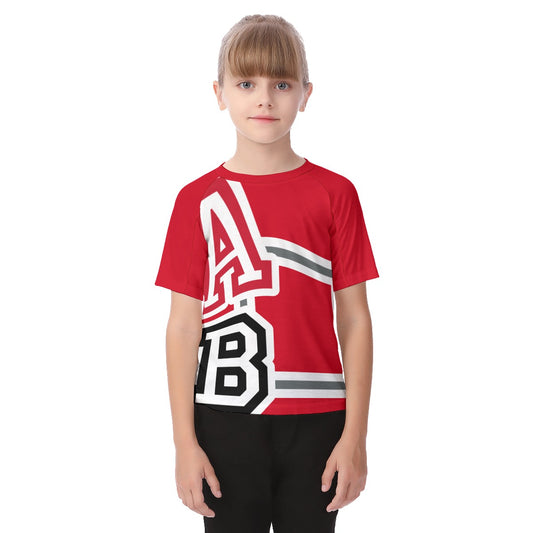 ABJ Greek  All-Over Print Kid's Raglan Sleeve T-shirt