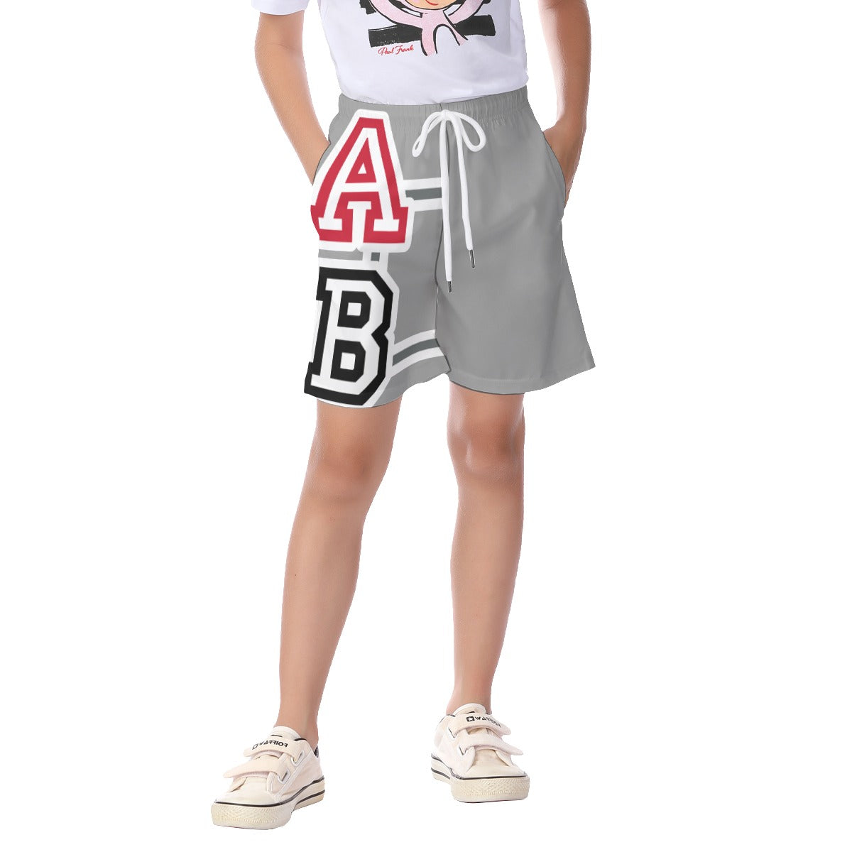 ABJ Greek All-Over Print Toddler Beach Shorts