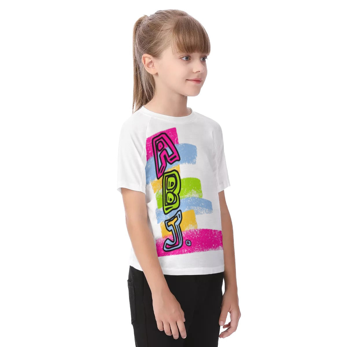 ABJ Colorful Brick  Kids All-Over Print Kid's Raglan Sleeve T-shirt