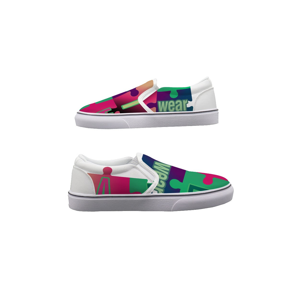 ABJ Puzzle Kid's Slip On Sneakers