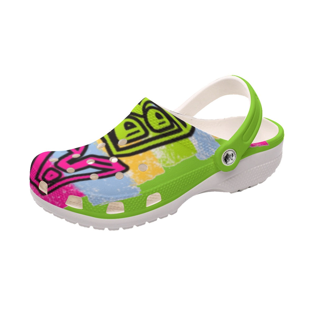 ABJ colorful Brick All-Over Print Women's Classic Clogs