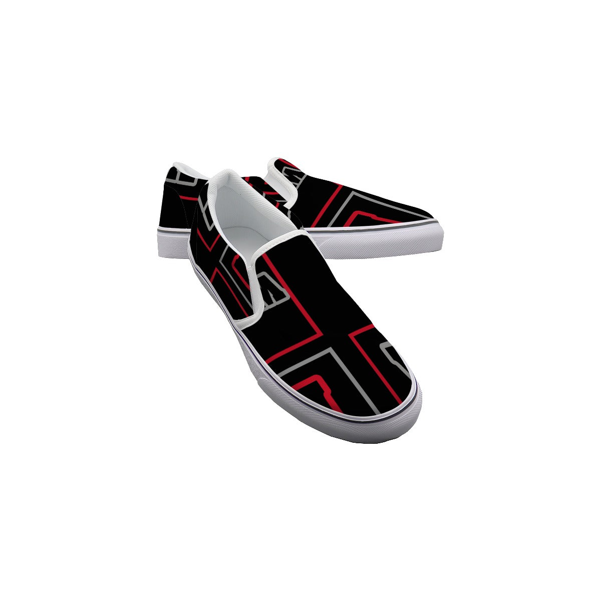 ABJ Block Black Kid's Slip On Sneakers