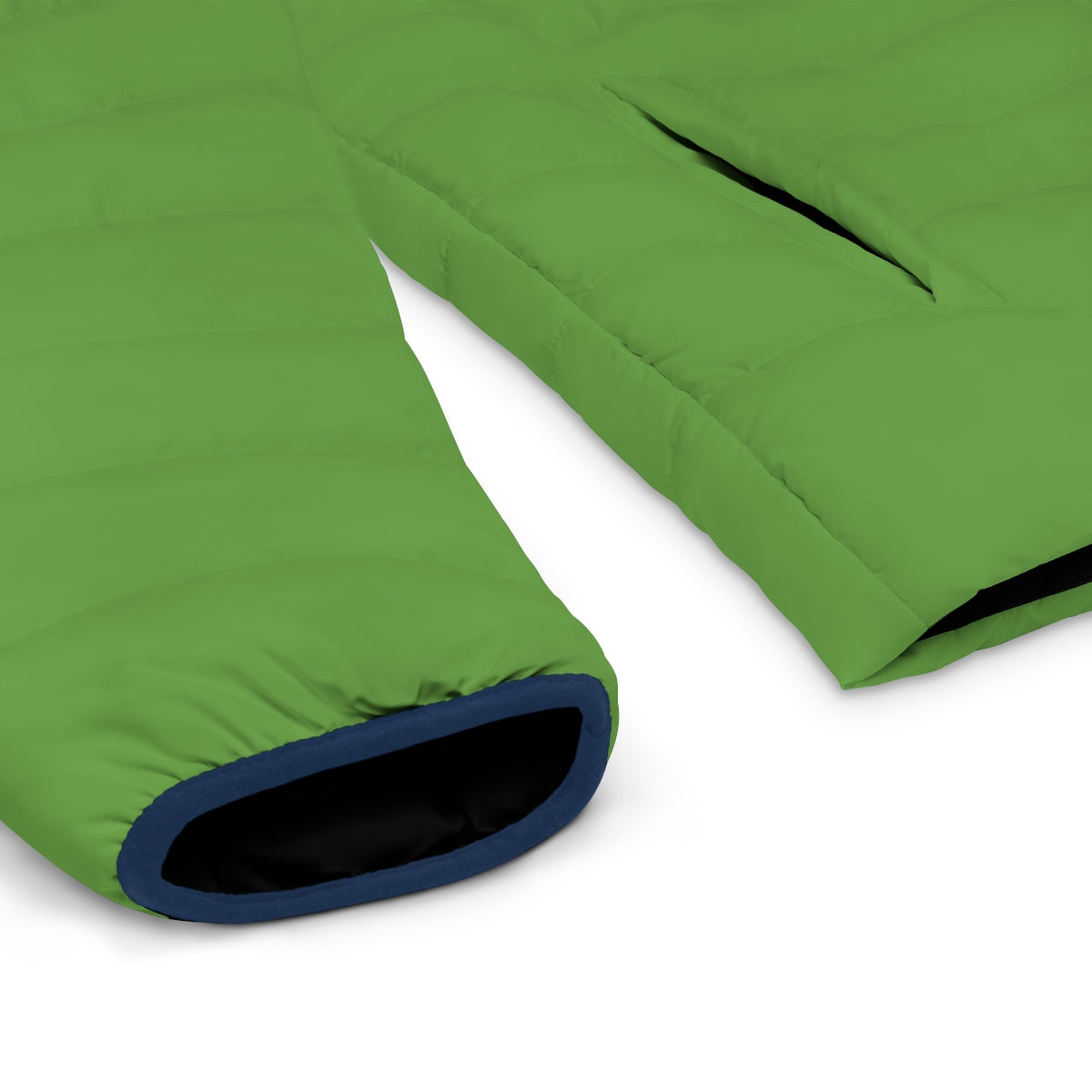 ABJ Cube Men's (Light Green) Puffer Jacket (AOP)