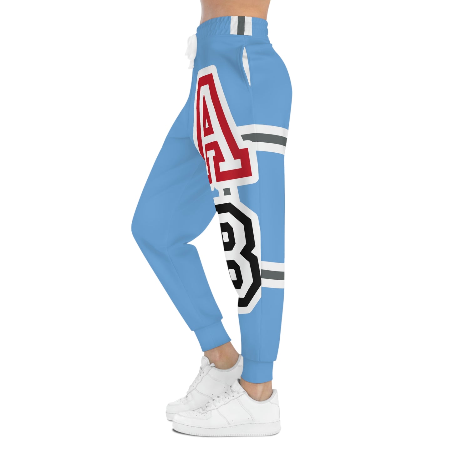 ABJ GREEK{ BABY BLUE}  Athletic Joggers (AOP)