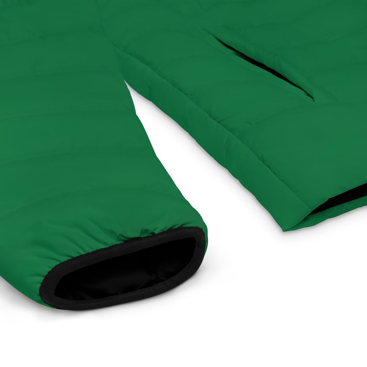 ABJ Cube Men's (Dark Green) Puffer Jacket (AOP)