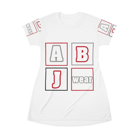 ABJ All Over Print T-Shirt Dress