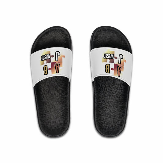 ABJ Men's White Slide Sandals