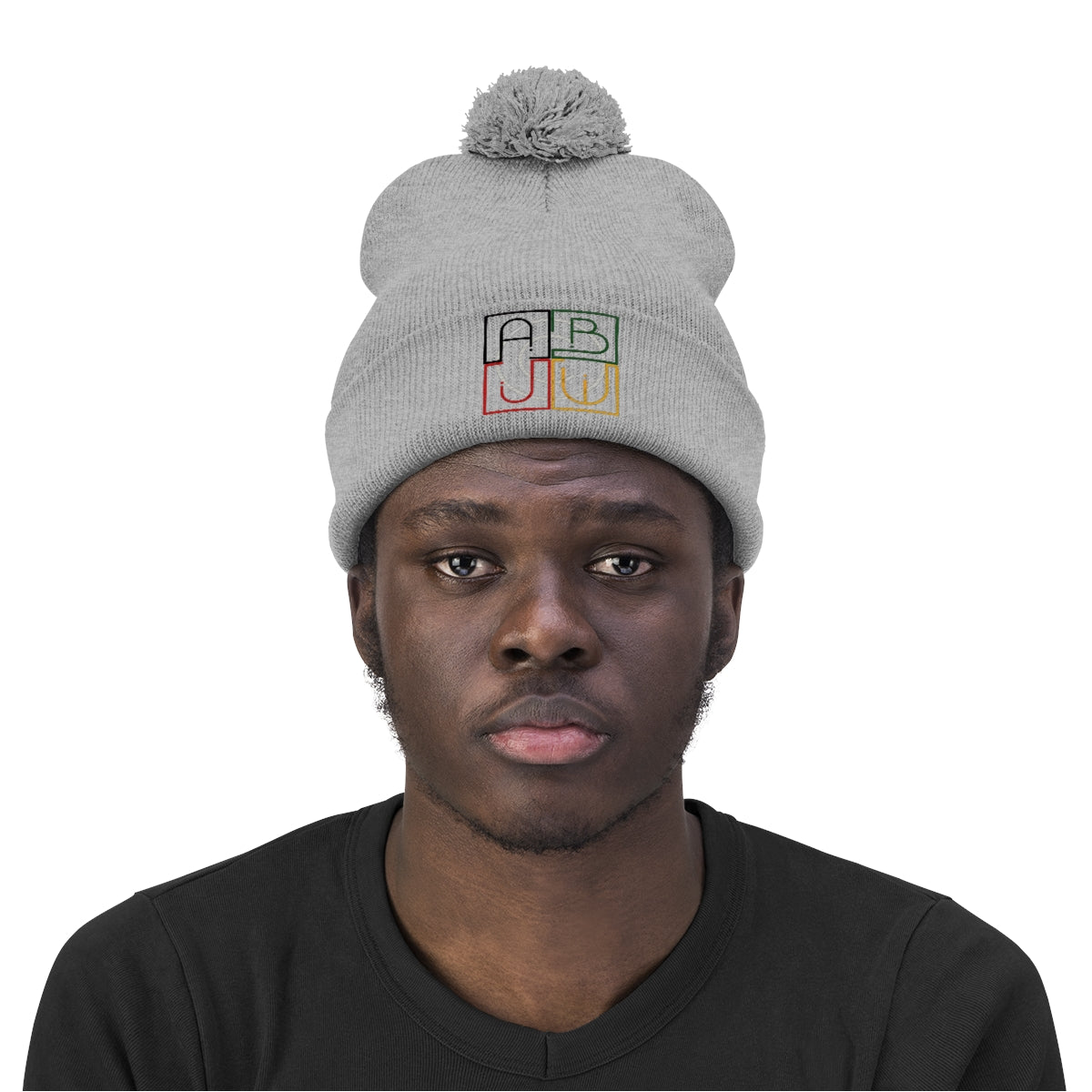 ABJ Cube Pom Pom Beanie