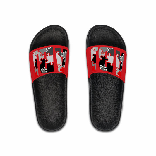 ABJ Puzzle Letter Men's Slide Sandals