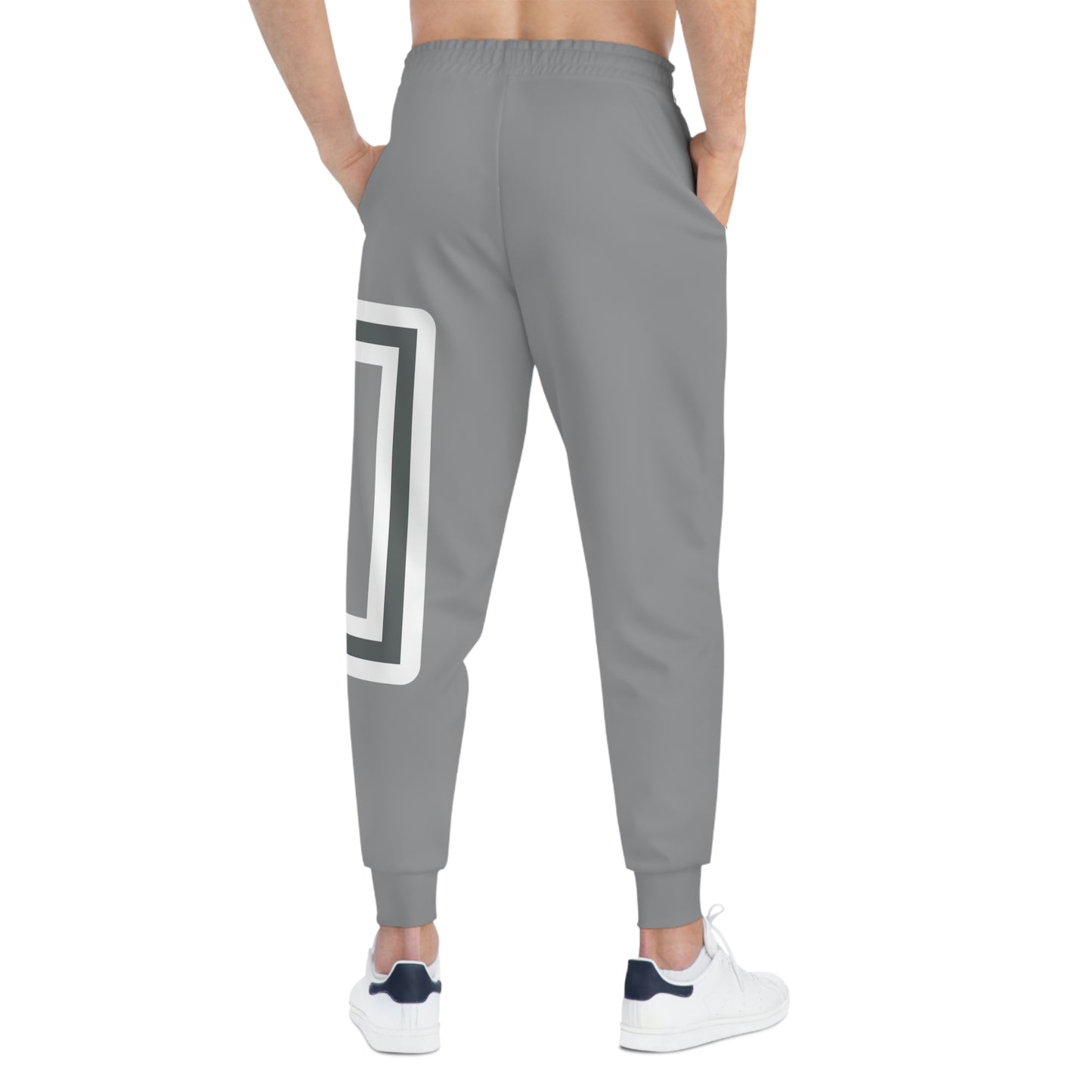 ABJ GREEK GREY Athletic Joggers (AOP)