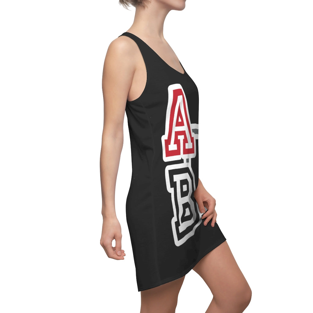 ABJ Women's (Black)Cut & Sew Racerback Dress