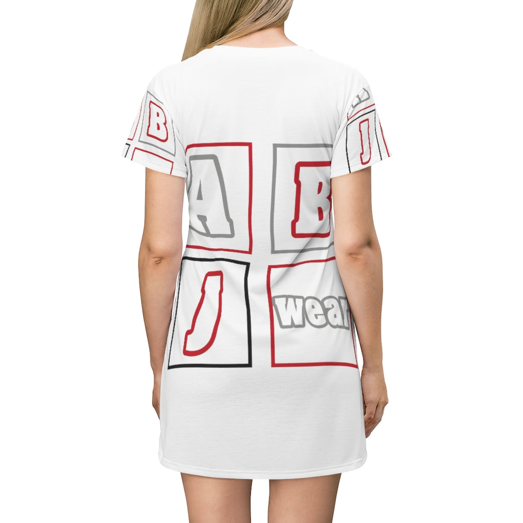 ABJ All Over Print T-Shirt Dress