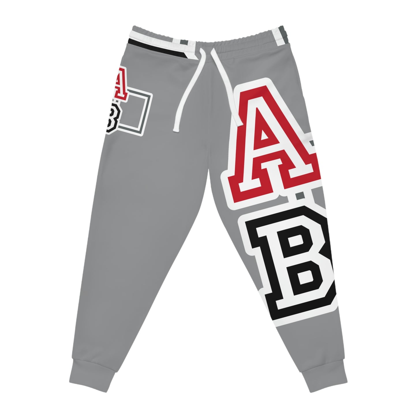 ABJ GREEK GREY Athletic Joggers (AOP)