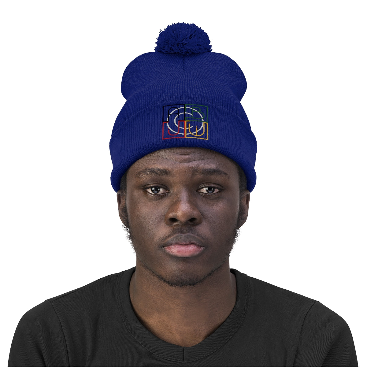 ABJ Cube Pom Pom Beanie