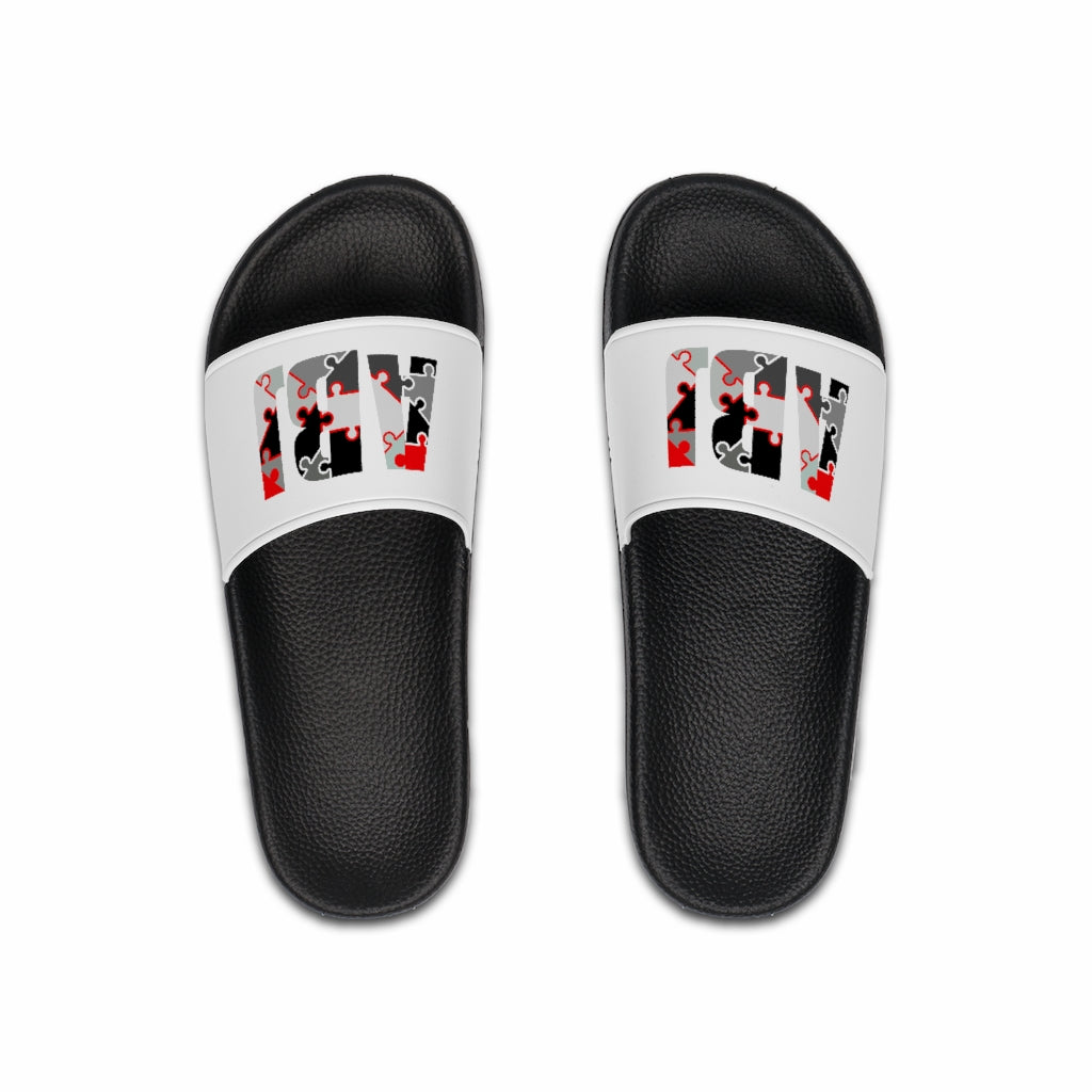 ABJ Puzzle Letter Men's Slide Sandals